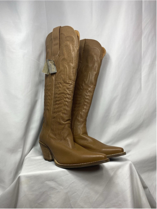 Dingo Shoes - Dingo Ladies Raisin Kane Red Leather Western Tall Boots 8.5 Brown Rodeo Cowgirl
